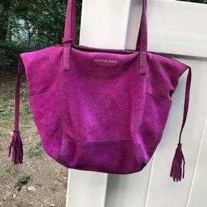 Michael Kors Ashbury suede handbag pinkish purple